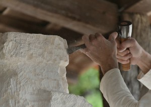 Hand Carving a Custom Stone Tub