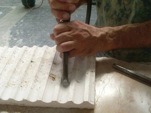 Hand Carving a Custom Stone Tub